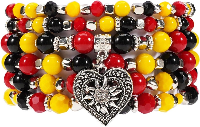 Lonext Halloween Bracelets Stackable Heishi Beaded Stretch Bracelets - Image 1